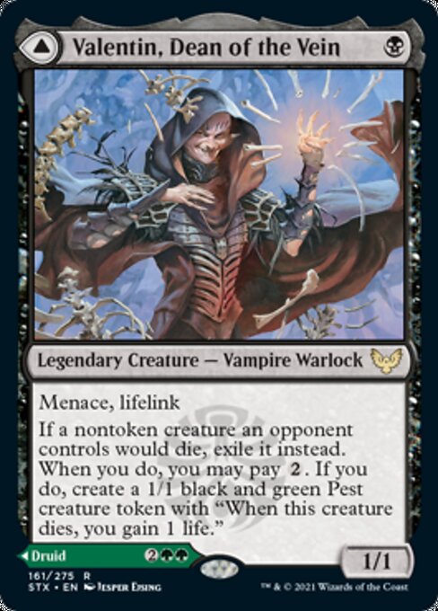 Valentin, Dean of the Vein / Lisette, Dean of the Root (Strixhaven) Light Play