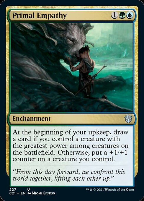 Primal Empathy (Commander 2021 Strixhaven) Light Play