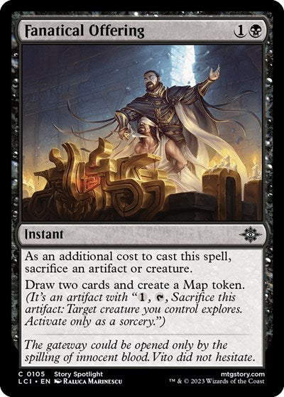 Fanatical Offering (The Lost Caverns of Ixalan) Light Play