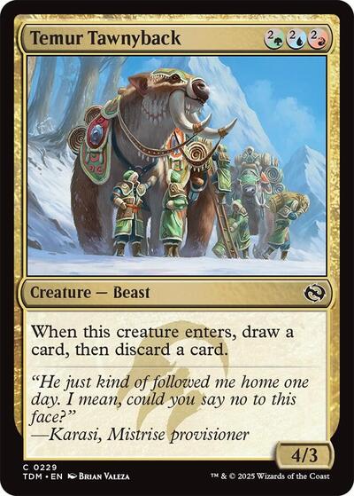 Temur Tawnyback (Tarkir: Dragonstorm) Light Play