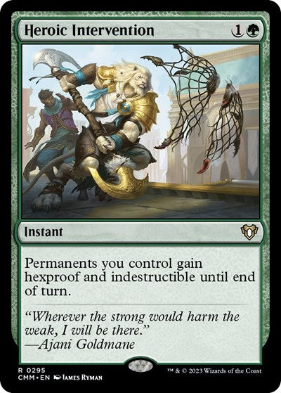 Heroic Intervention (Commander Masters) Light Play