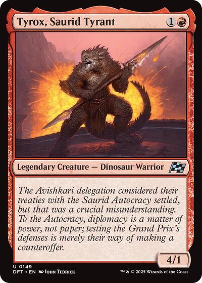 Tyrox, Saurid Tyrant (Aetherdrift) Light Play Foil