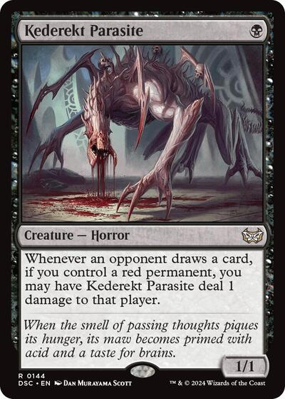 Kederekt Parasite (Commander: Duskmourn: House of Horror) Light Play