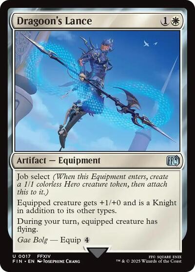 Dragoon's Lance (Universes Beyond: FINAL FANTASY) Light Play Foil
