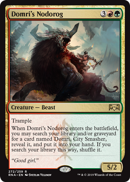 Domri's Nodorog (Ravnica Allegiance) Medium Play