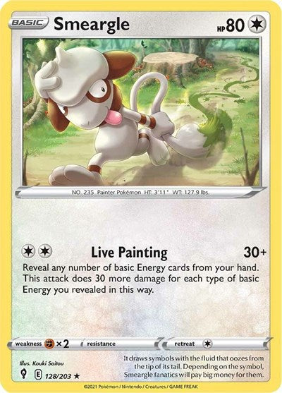 Smeargle (SWSH07: Evolving Skies) Light Play