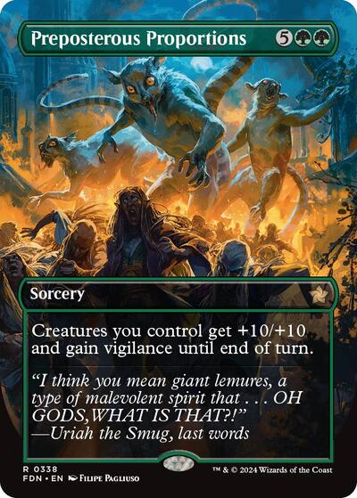 Preposterous Proportions (Borderless) (Foundations) Light Play Foil