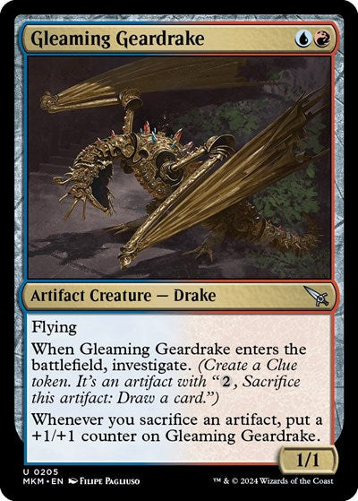 Gleaming Geardrake (Murders at Karlov Manor) Light Play
