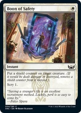 Boon of Safety (Streets of New Capenna) Light Play