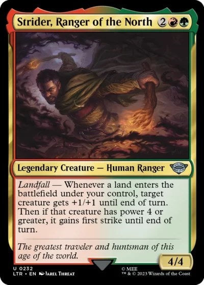 Strider, Ranger of the North (Universes Beyond: The Lord of the Rings: Tales of Middle-earth) Light Play Foil