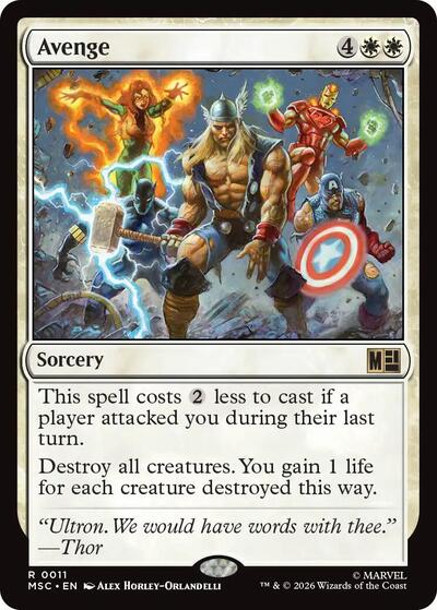 Avenge (Commander: Marvel Super Heroes) Light Play