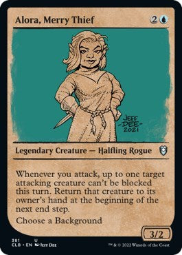 Alora, Merry Thief (Showcase) (Commander Legends: Battle for Baldur's Gate) Light Play Foil