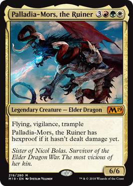 Palladia-Mors, the Ruiner (Magic 2019 Core Set) Light Play