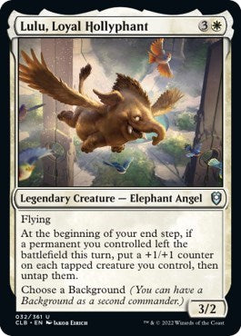 Lulu, Loyal Hollyphant (Commander Legends: Battle for Baldur's Gate) Light Play Foil
