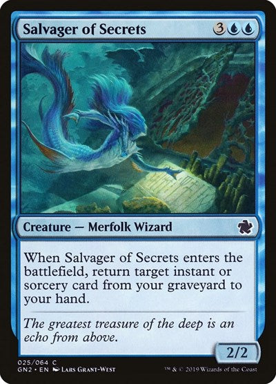 Salvager of Secrets (Magic Game Night 2019) Light Play