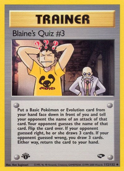 Blaine's Quiz 3 (Gym Challenge) Damaged / Poor Unlimited
