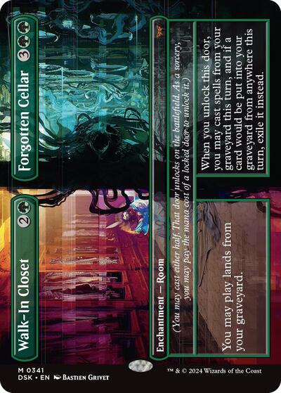 Walk-In Closet / Forgotten Cellar (Borderless) (Duskmourn: House of Horror) Damaged / Poor