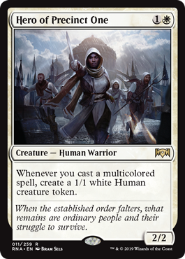 Hero of Precinct One (Ravnica Allegiance) Light Play
