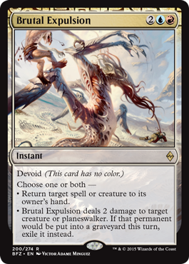 Brutal Expulsion (Battle for Zendikar) Light Play