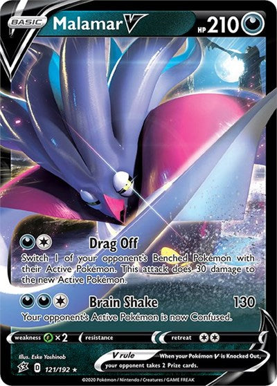 Malamar V (SWSH02: Rebel Clash) Near Mint Holofoil