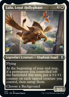 Lulu, Loyal Hollyphant (Etched Foil) (Commander Legends: Battle for Baldur's Gate) Light Play Foil