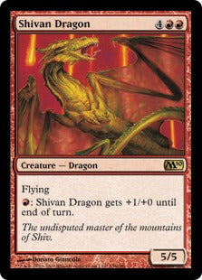 Shivan Dragon (Magic 2010 Core Set) Light Play