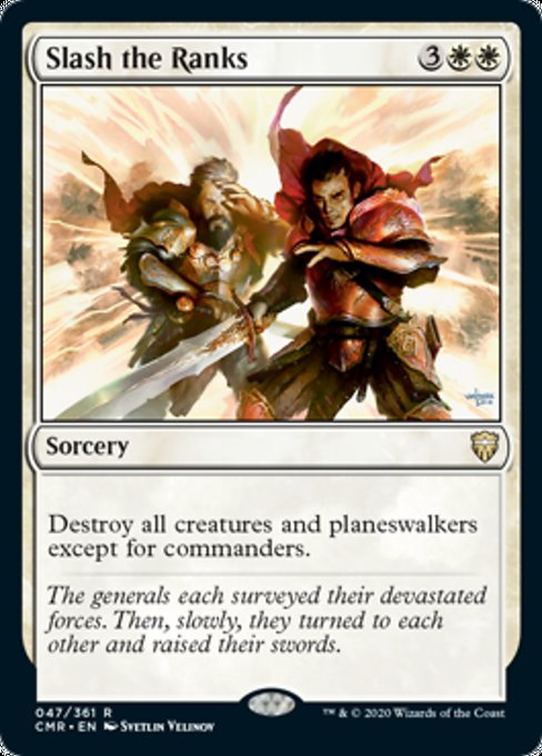 Slash the Ranks (Commander Legends) Light Play