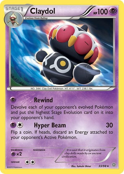 Claydol (XY - Ancient Origins) Damaged / Poor