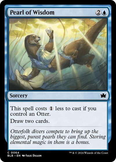 Pearl of Wisdom (Bloomburrow) Light Play Foil