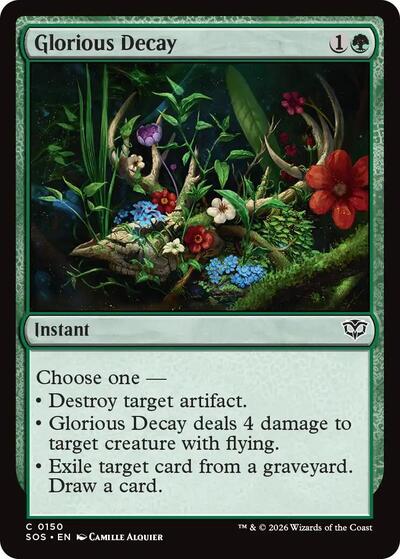 Glorious Decay (Secrets of Strixhaven) Light Play Foil
