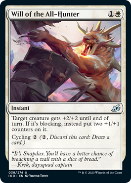 Will of the All-Hunter (Ikoria: Lair of Behemoths) Light Play