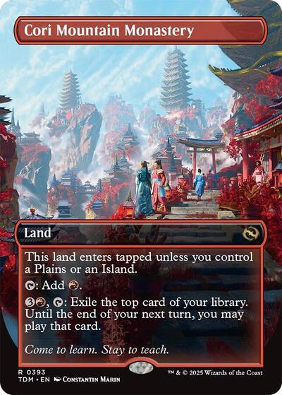 Cori Mountain Monastery (Borderless) (Tarkir: Dragonstorm) Near Mint
