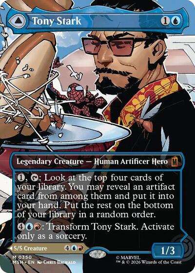 Tony Stark (Borderless) (0350) (Marvel Super Heroes) Near Mint