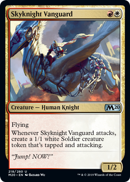 Skyknight Vanguard (Magic 2020 Core Set) Light Play