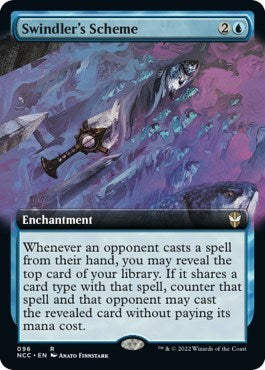 Swindler's Scheme (Extended Art) (Commander: Streets of New Capenna) Light Play