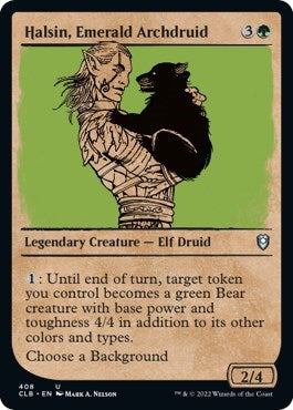 Halsin, Emerald Archdruid (Showcase) (Commander Legends: Battle for Baldur's Gate) Light Play