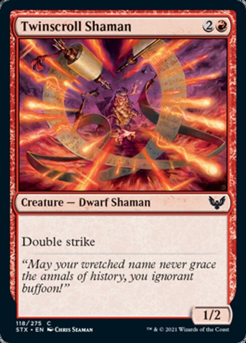 Twinscroll Shaman (Strixhaven) Light Play Foil