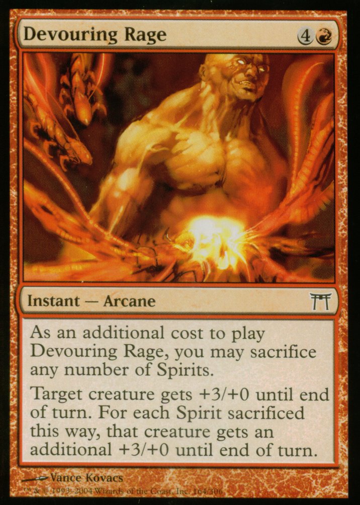 Devouring Rage (Champions of Kamigawa) Light Play