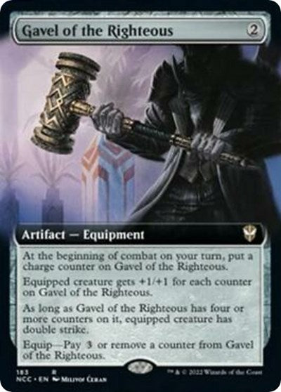 Gavel of the Righteous (Extended Art) (Commander: Streets of New Capenna) Light Play