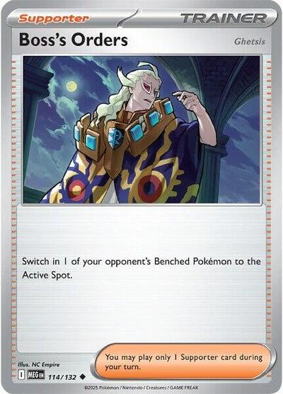 Boss's Orders (Ghetsis) (ME01: Mega Evolution) Light Play