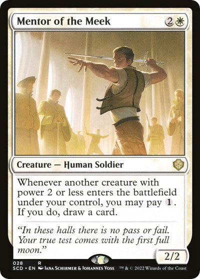 Mentor of the Meek (Commander 2022 Starter Decks) Light Play