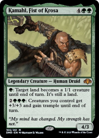 Kamahl, Fist of Krosa (Dominaria Remastered) Light Play Foil