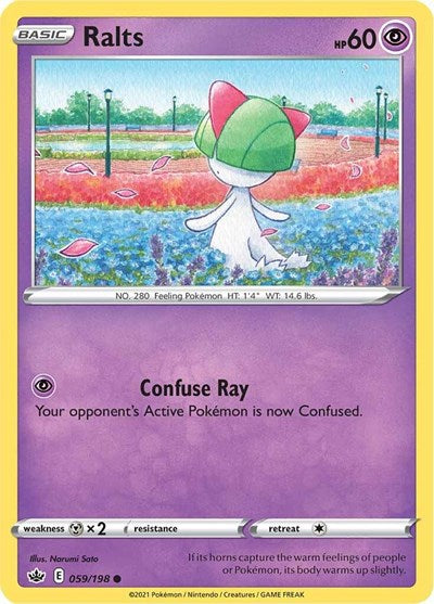 Ralts (SWSH06: Chilling Reign) Medium Play