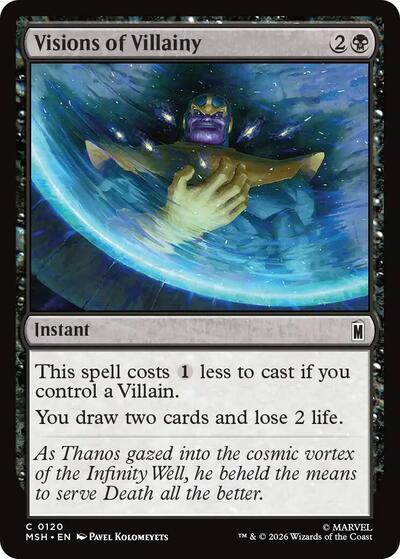 Visions of Villainy (Marvel Super Heroes) Light Play Foil