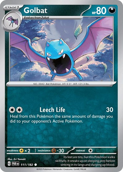 Golbat (Scarlet and Violet: Paradox Rift) Light Play Reverse Holofoil