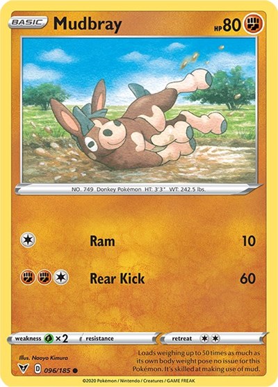 Mudbray (SWSH04: Vivid Voltage) Light Play