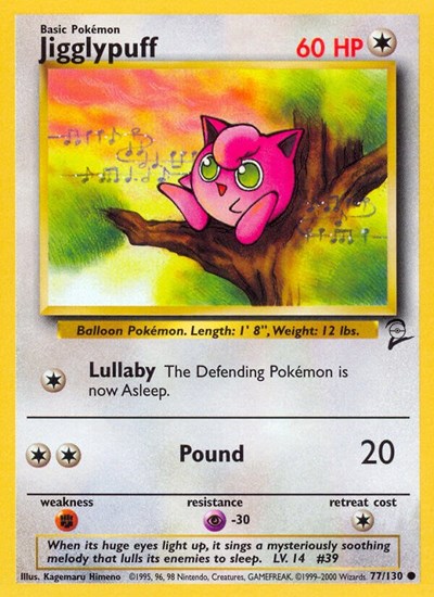 Jigglypuff (Base Set 2) Heavy Play
