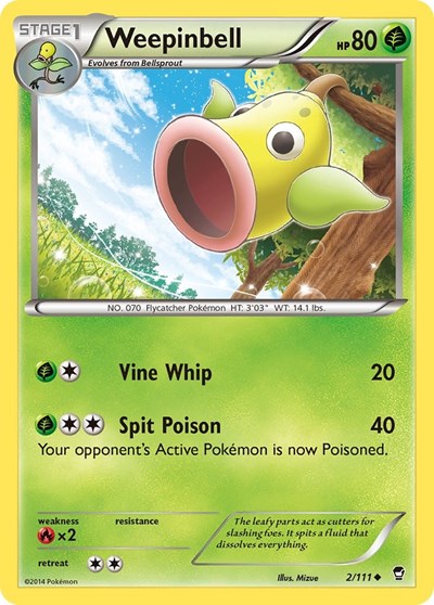 Weepinbell (XY - Furious Fists) Heavy Play