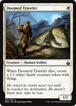 Doomed Traveler (Battlebond) Light Play