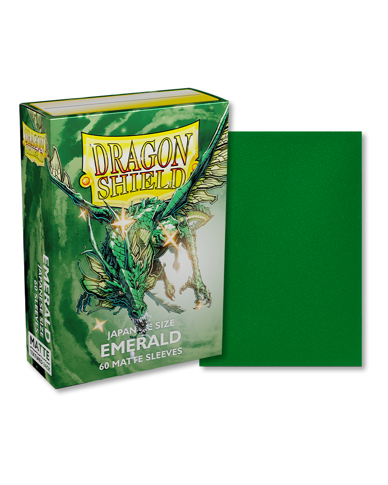 Dragon Shield - Emerald - Matte Sleeves - Japanese Size